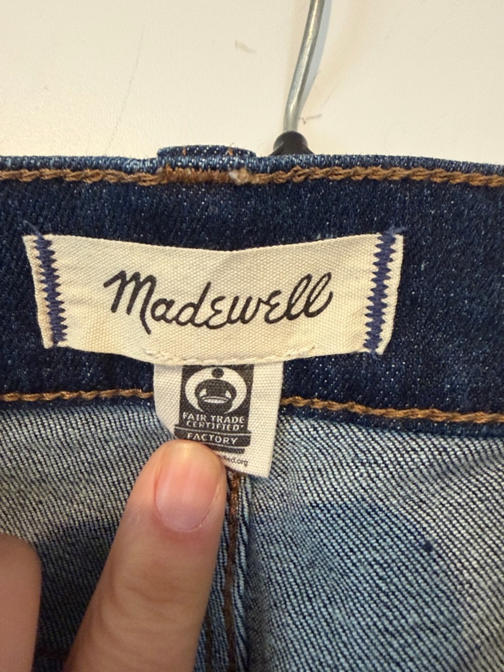 Madewell mid Rise kick out crop with brass Button-Fly, size 29 - Picture 5 of 10